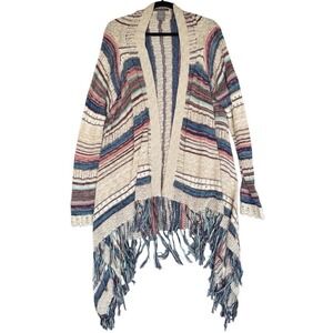 Su Lola Cardigan Womens‎ XL Colorful Crochet Boho Chic Coastal Cowgirl Lagenlook